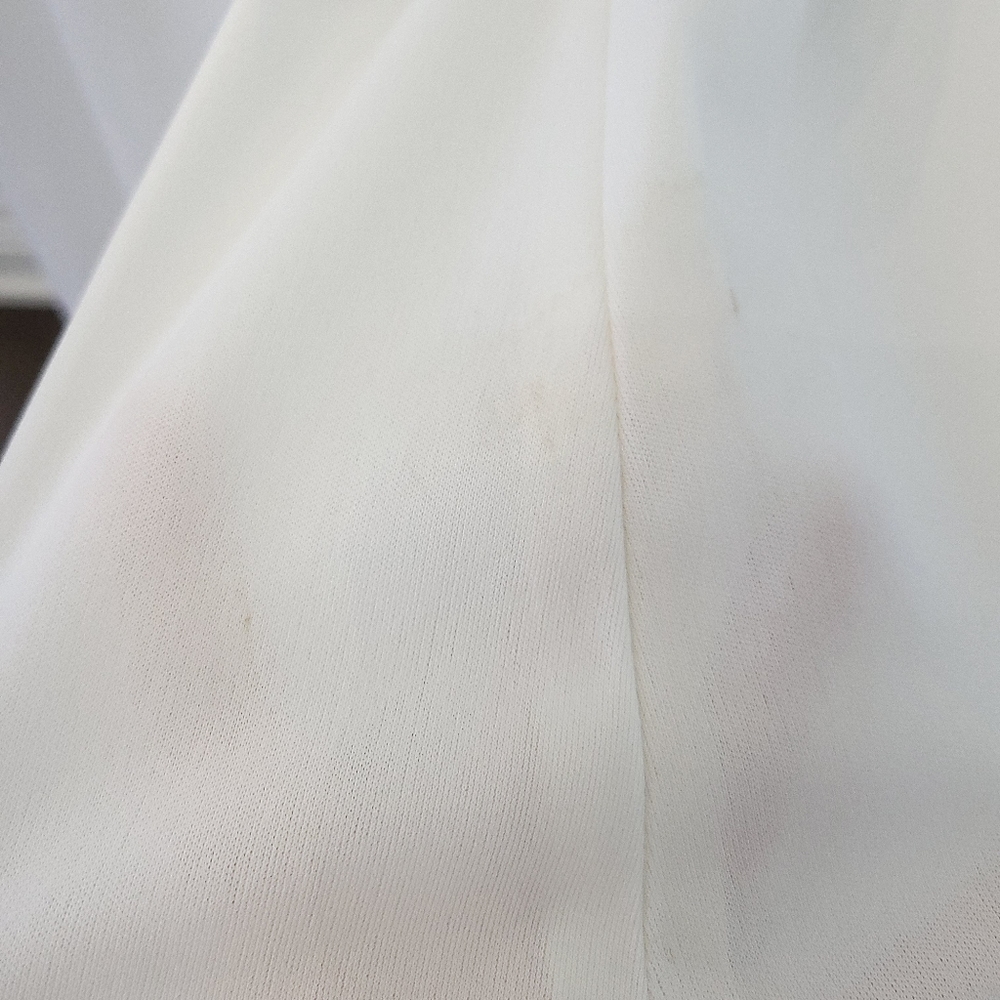 Vintage 1970s Irredecscent Sequin White Angel Maxi Dress - Picture 10 of 11